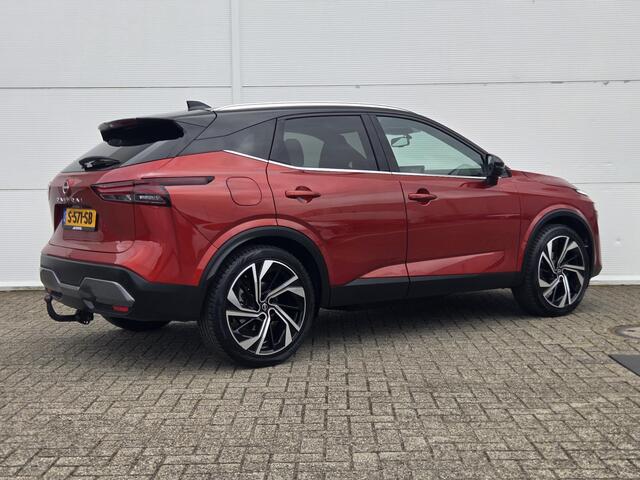 Nissan QASHQAI 1.3 MHEV Xtronic Tekna Plus / Trekhaak / Panoramadak / Eerste Eigenaar / HUD / 360 Camera / Elektr. Stoelen / All Season Banden /
