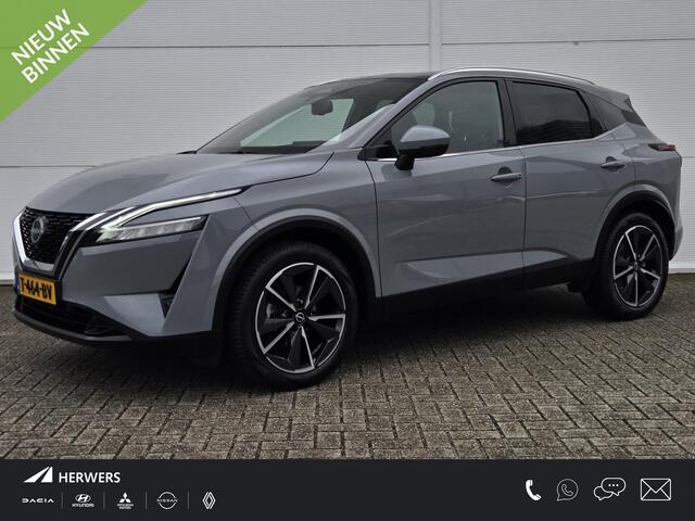 Nissan QASHQAI 1.3 MHEV Tekna / NL Auto / Trekhaak 1400 KG / Panoramadak / All Seasonbanden / Half Lederen Bekleding / Navigatie / Elektrische Kofferbak / Adaptive Cruise Control / Climate Control / 360 Graden Camera /