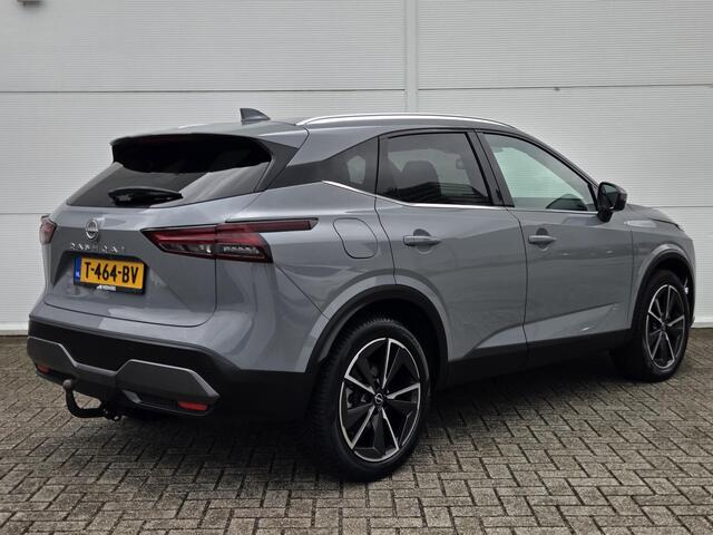 Nissan QASHQAI 1.3 MHEV Tekna / NL Auto / Trekhaak 1400 KG / Panoramadak / All Seasonbanden / Half Lederen Bekleding / Navigatie / Elektrische Kofferbak / Adaptive Cruise Control / Climate Control / 360 Graden Camera /