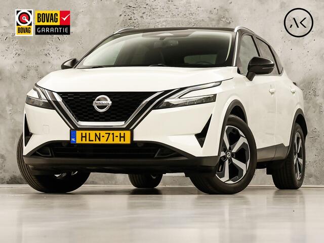 Nissan QASHQAI 1.3 MHEV Xtronic Premiere Edition 158Pk Automaat (PANORAMADAK, VIRTUAL COCKPIT, APPLE CARPLAY, GROOT NAVI, 360 CAMERA, LEDER, SPORTSTOELEN, STOELVERWARMING, GETINT GLAS, ADAPTIVE CRUISE, NIEUWSTAAT)