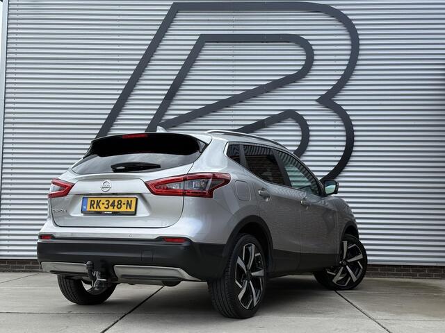 Nissan QASHQAI 1.2 Tekna + 2e Eigenaar|Navi|Pano|360 Camera|Trekhaak|Clima|Cruise|Leder|Stoelverwarming|Dealer Onderhouden|N.A.P|APK tot 12-2026
