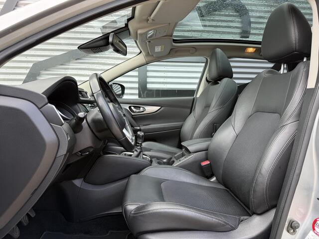 Nissan QASHQAI 1.2 Tekna + 2e Eigenaar|Navi|Pano|360 Camera|Trekhaak|Clima|Cruise|Leder|Stoelverwarming|Dealer Onderhouden|N.A.P|APK tot 12-2026