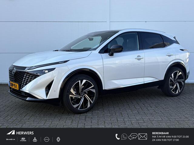 Nissan QASHQAI 1.5 e-Power Tekna Plus Stoel- en stuurwielverwarming / Voorruitverwarming / Massagestoelen / Leder interieur / Panoramadak / BOSE