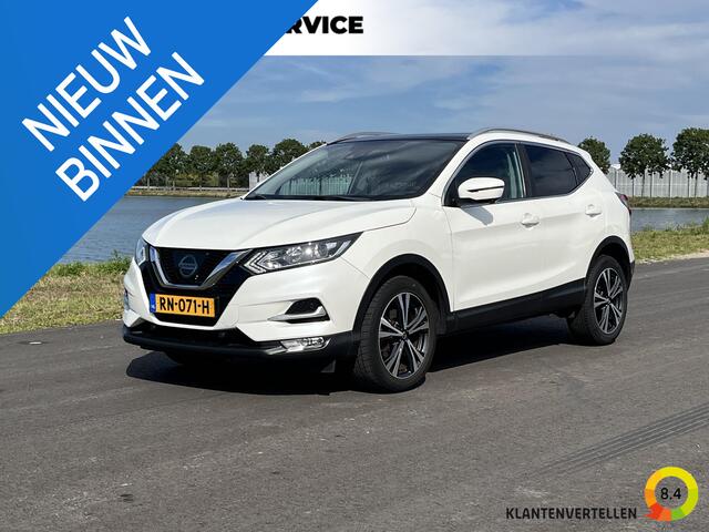 Nissan QASHQAI 1.2 N-Connecta Automaat, Clima, cruise, pdc, 360, pano, keyless, trekhaak