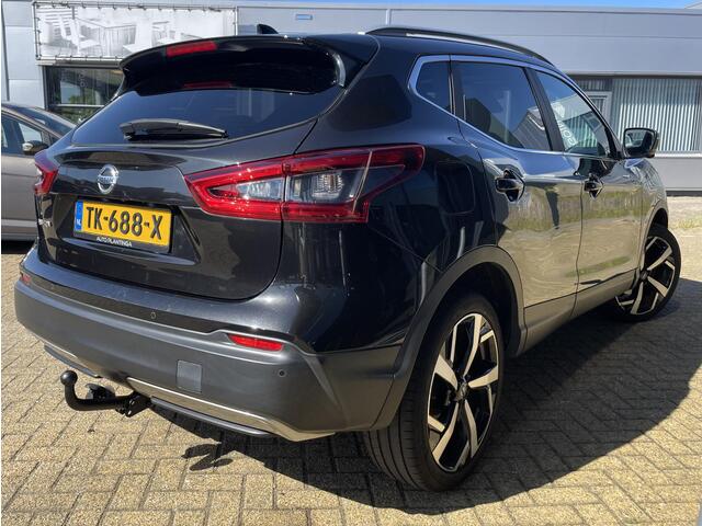 Nissan QASHQAI 1.2 Tekna + 116PK | ZEER LUXE | AUTOMAAT | 2e Eigenaar | NL AUTO | NAP | BOSE | Trekhaak | 360 Camera | Panoramadak | Leder | Memory | Elektrische Stoel | 19 Inch | Keyless |