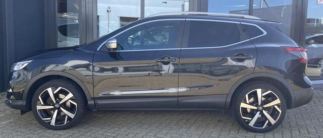 Nissan QASHQAI 1.2 Tekna + 116PK | ZEER LUXE | AUTOMAAT | 2e Eigenaar | NL AUTO | NAP | BOSE | Trekhaak | 360 Camera | Panoramadak | Leder | Memory | Elektrische Stoel | 19 Inch | Keyless |