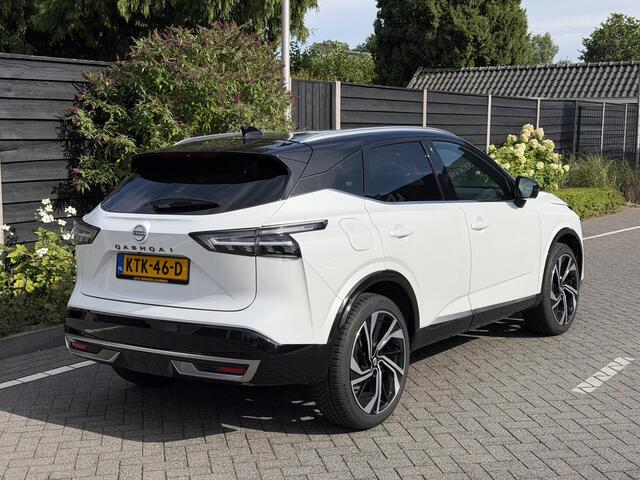 Nissan QASHQAI Tekna Plus 1.3 MHEV 158PK Xtronic Automaat Navigatie, Rondomzichtcamera, Keyless, Panoramadak, Elektrische Kofferbak, Stoelverwarming, Massage
