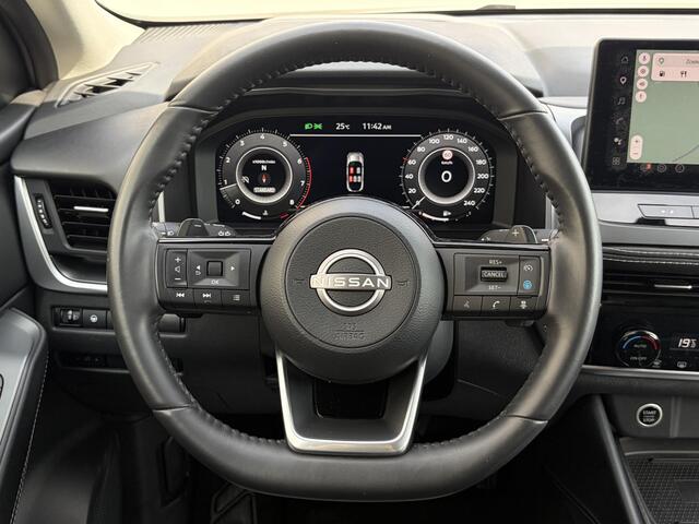 Nissan QASHQAI 1.3 MHEV Xtronic N-Connecta / 1.800 kg trekgewicht / Cruise Control Adaptief / Apple Carplay & Android Auto / Rondomzicht Camera / Navigatie / Airco / Sfeerverlichting / 18'' Lichtmetalen Velgen / Dode Hoek Detectie /
