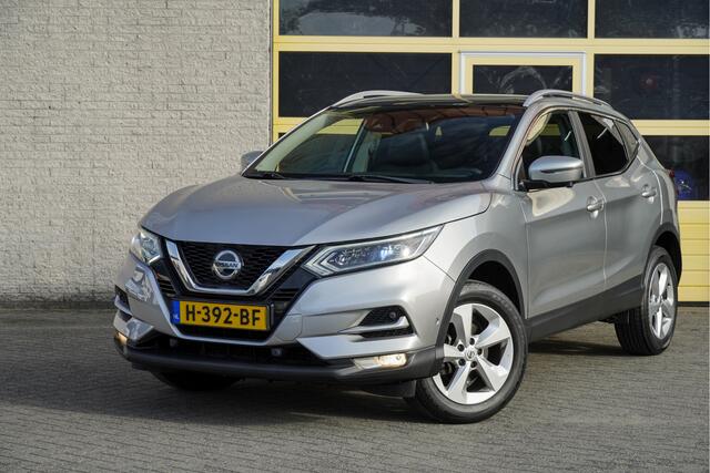 Nissan QASHQAI 1.3 DIG-T 141PK! Business Edition BJ2020 Lmv 17" | Led V+A | Pdc | Keyless entry | Panoramadak | Verwarmde voorruit | 360° Camera | Navi | Climate control | Cruise control | Elek. Be stoel | Verwarmde voorstoelen | Extra getint glas