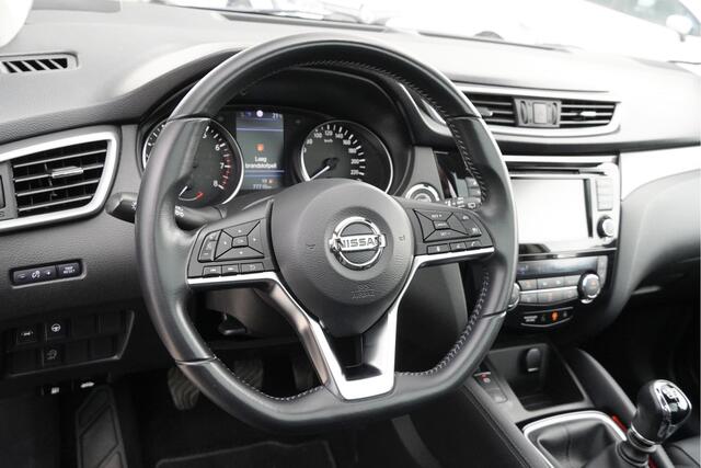 Nissan QASHQAI 1.3 DIG-T 141PK! Business Edition BJ2020 Lmv 17" | Led V+A | Pdc | Keyless entry | Panoramadak | Verwarmde voorruit | 360° Camera | Navi | Climate control | Cruise control | Elek. Be stoel | Verwarmde voorstoelen | Extra getint glas