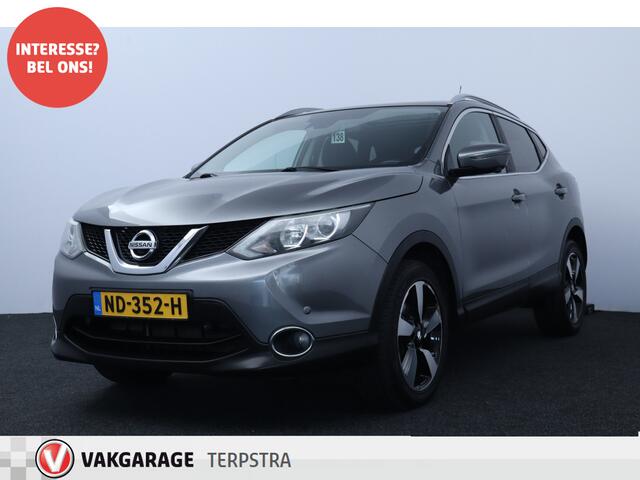 Nissan QASHQAI 1.2 N-Connecta/ Trekhaak/ Panorama-Dak/ 18'' LMV/ Keyless/ 360° Camera/ Lane-Assist./ Navi/ Clima/ Cruise/ Elek. pakket/ Isofix/ Bluetooth/ Multi. LEDER. Stuur/ Mistl./ PDC V+A/ Extra getint glas/ Dakrails.