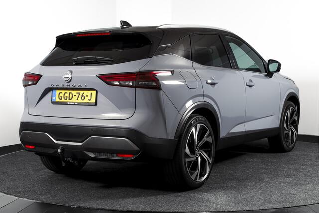 Nissan QASHQAI 1.3 MHEV Xtronic 158 PK Tekna Plus | Trekhaak | Panodak | Dig.Cockpit | Adapt.Cruise | Bose | Stoelverw. | 360 camera | NAV+App.Connect | Auto.Airco | LM 20" |