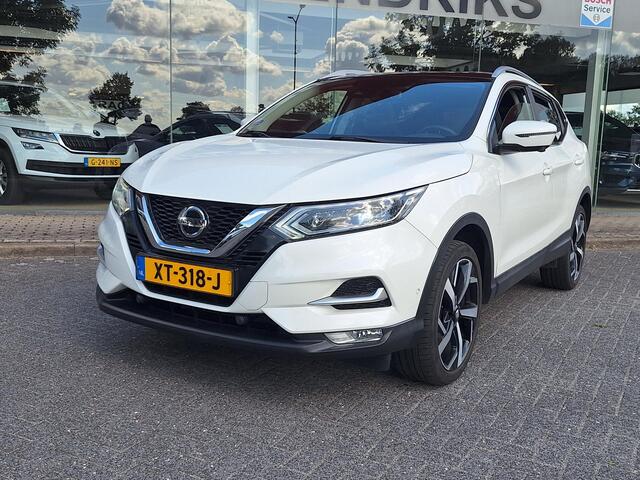 Nissan QASHQAI 1.2 Tekna + | Pano | Trekhaak | NAP | Leder | 360Cam | Navi | Climate | LED | Onderhoudshistorie |