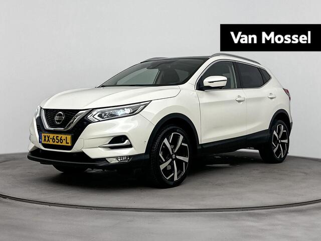Nissan QASHQAI 1.2 Tekna 115PK | Panoramadak | Navigatie | 360 Graden Camera | Stoelverwarming | Climate Control | 19'' Inch Velgen | Half-Lederen Bekleding