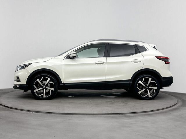 Nissan QASHQAI 1.2 Tekna 115PK | Panoramadak | Navigatie | 360 Graden Camera | Stoelverwarming | Climate Control | 19'' Inch Velgen | Half-Lederen Bekleding