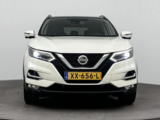 Nissan QASHQAI 1.2 Tekna 115PK | Panoramadak | Navigatie | 360 Graden Camera | Stoelverwarming | Climate Control | 19'' Inch Velgen | Half-Lederen Bekleding