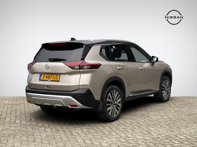 Nissan X-TRAIL 1.5 e-4orce Tekna 4WD Panoramadak | Trekhaak Afneembaar | 20'' Velgen | Head-Up Display | Adapt. Cruise Control | Leder | Stuur- + Stoelverwarming | Rijklaarprijs!