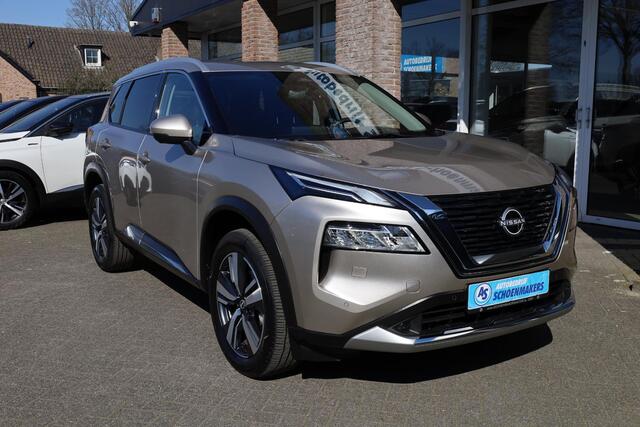 Nissan X-TRAIL 1.5 Tekna Plus 7-Pers. PRO-PILOT LEER 2xMEMORY HUD ACC 360-CAMERA RUIT/STUUR/4xSTOELVERWARMING DAB CARPLAY SFEERVERLICHTING ELEK.ACHTERKLEP 19"LMV