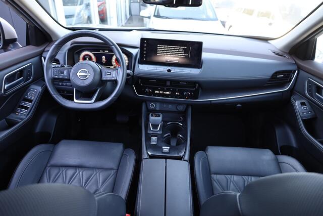 Nissan X-TRAIL 1.5 Tekna Plus 7-Pers. PRO-PILOT LEER 2xMEMORY HUD ACC 360-CAMERA RUIT/STUUR/4xSTOELVERWARMING DAB CARPLAY SFEERVERLICHTING ELEK.ACHTERKLEP 19"LMV