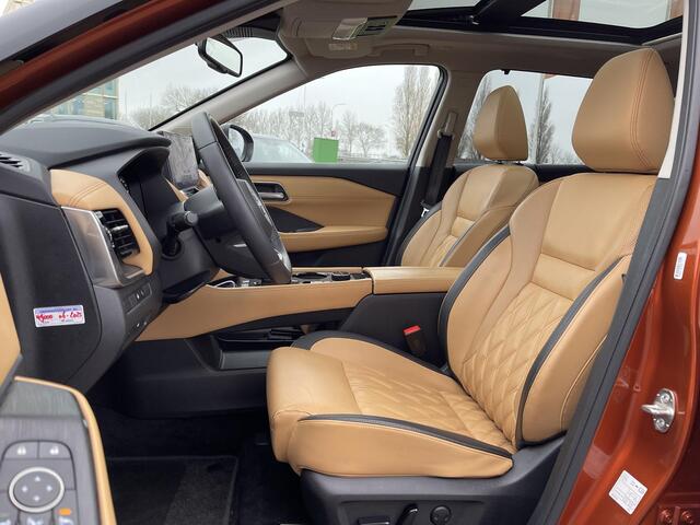 Nissan X-TRAIL 1.5 e-4orce Tekna Plus 4WD 7p. Unieke Samenstelling! | Panoramadak | Nappa Leder 'Bruin' | BOSE Audio | Geheugenstoelen | Head-Up Display | Stuur- + Stoelverwarming | Rijklaarprijs!