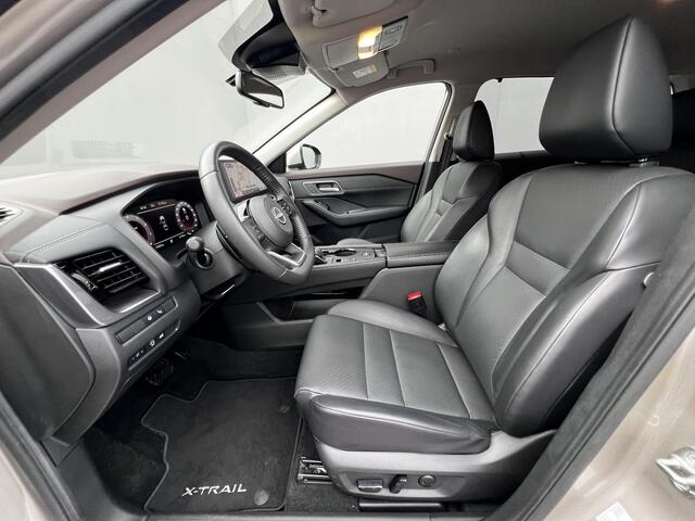 Nissan X-TRAIL 1.5 MHEV 163pk Tekna 5 zits Automaat / Trekgewicht 2000 Kg / HUD / Elektrische achterklep / Apple Carplay Android Auto / Stuur-, Stoel en achterbankverwarming / Adaptief CC / 360 ° camera / Voorruit verwarming /