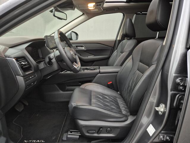 Nissan X-TRAIL 1.5 e-4orce Tekna Plus 4WD 7p. Automaat / 7 Persoons / Allseason banden / Panoramadak / HUD / Stuur-, Stoel en Achterbank verwarming / Trekgewicht 1650 kg / Rondomzicht camera / Elektrische achterklep /