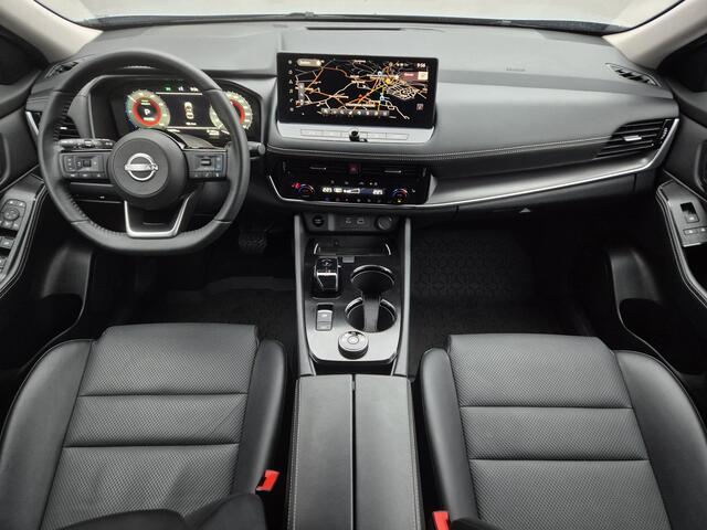 Nissan X-TRAIL 1.5 e-4orce N-Trek 4WD Automaat / Fabrieksgarantie tot 07-2027 / Dealer onderhouden / Trekhaak afneembaar / Trekgewicht 1.800Kg / Stuur-, Stoel en Achterbank verwarming / Rondomzicht camera / Adaptief CC / Climate control /