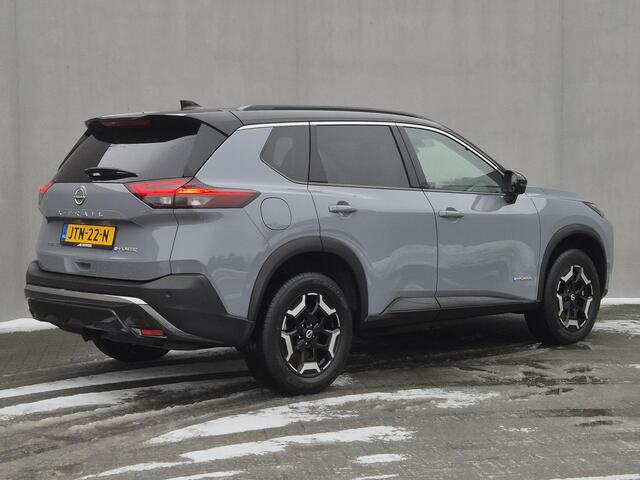 Nissan X-TRAIL 1.5 e-4orce N-Trek 4WD Automaat / Fabrieksgarantie tot 07-2027 / Dealer onderhouden / Trekhaak afneembaar / Trekgewicht 1.800Kg / Stuur-, Stoel en Achterbank verwarming / Rondomzicht camera / Adaptief CC / Climate control /