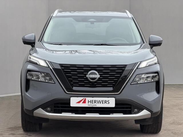 Nissan X-TRAIL 1.5 e-Power Tekna / Fabrieksgarantie tot 3-2028 / Dealer Onderhouden / HUD / 360 Camera / Lederen Bekleding / Adaptieve Cruise / Elektr. Stoelen + Memory / Elektr. Achterklep / Dodehoek Detectie / DAB / LED /