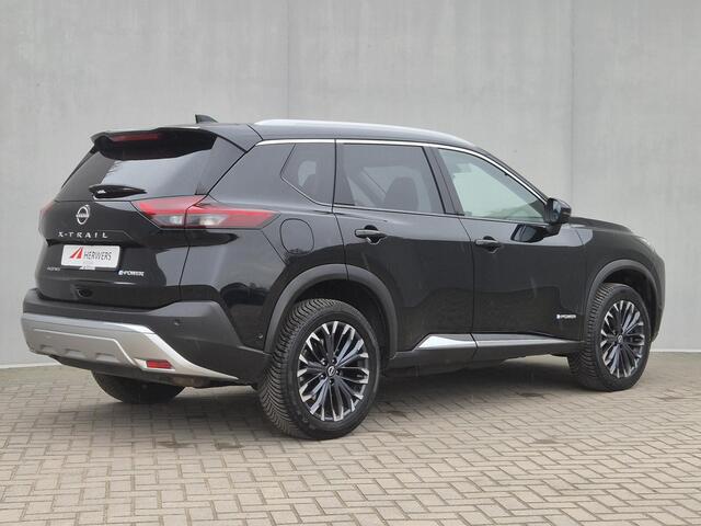 Nissan X-TRAIL 1.5 e-4orce Tekna 4WD Automaat / Fabrieksgarantie tot 10-2027<100.000 / Dealer onderhouden / All Season banden / Trekgewicht 1800 kg / Head Up Display / Elektrische achterklep / Adaptief cruise control / Rondomzicht camera /