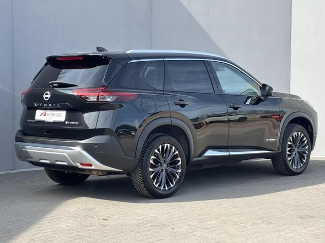 Nissan X-TRAIL 1.5 e-4orce Tekna 4WD / Fabrieksgarantie tot 01-2028 / Dealer onderhouden / 1800kg Trekgewicht / All Season banden / Stuur-, Stoel en Achterbank verwarming / Head Up Display / Elektrische achterklep / Rondomzicht camera / Adaptief CC /