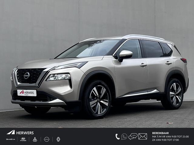 Nissan X-TRAIL 1.5 MHEV Tekna / 2000kg Trekgewicht GRATIS Vaste Trekhaak / HUD / Elektrische achterklep / Apple Carplay Android Auto / Stuur-, Stoel en achterbankverwarming / Adaptief CC / 360 ° camera / Voorruit verwarming /