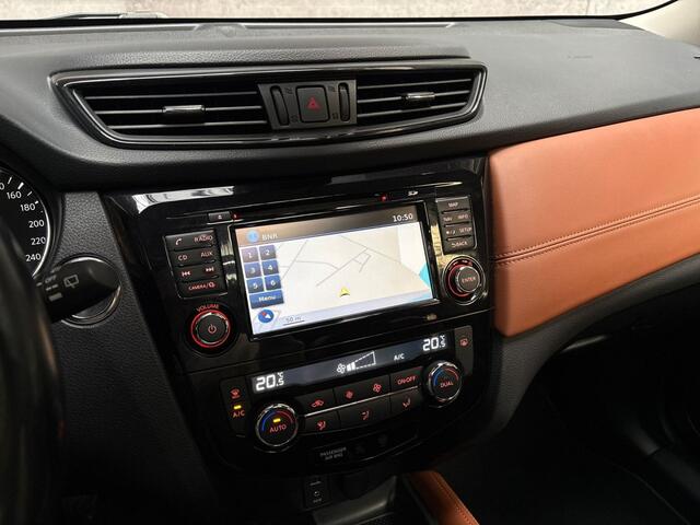 Nissan X-TRAIL 1.6 DIG-T Tekna 164Pk (PANORAMADAK, NAVIGATIE, BRUIN LEDER, 360 CAMERA, GETINT GLAS, SPORTSTOELEN, STUUR/STOELVERWARMING, ELEK ACHTERKLEP, NIEUWSTAAT)