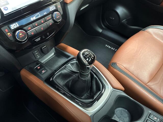 Nissan X-TRAIL 1.6 DIG-T Tekna 164Pk (PANORAMADAK, NAVIGATIE, BRUIN LEDER, 360 CAMERA, GETINT GLAS, SPORTSTOELEN, STUUR/STOELVERWARMING, ELEK ACHTERKLEP, NIEUWSTAAT)