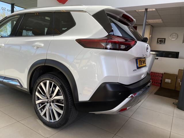 Nissan X-TRAIL 1.5 e-4orce Tekna plus 4WD | 7-persoons ,Automaat,Navigatie,Rondomzichtcamra,Panoramadak,Digitaal Dasbord,Head-Up Display,Keyless,Bose,Telefoonlader,Leder&Stoelen Elektrischverstelbaar met Geheugen,20 Inch Lmv