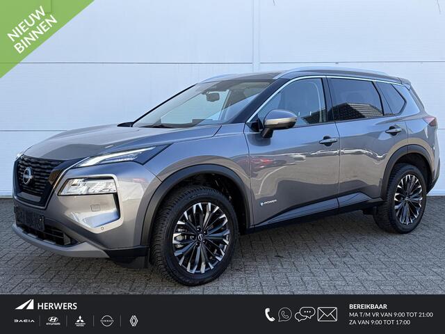 Nissan X-TRAIL 1.5 e-Power Tekna Automaat Dealer onderhouden / All Season banden / Stuur-, Stoel en Achterbank verwarming / Head Up Display / Elektrische achterklep / Rondomzicht camera / Adaptief CC /