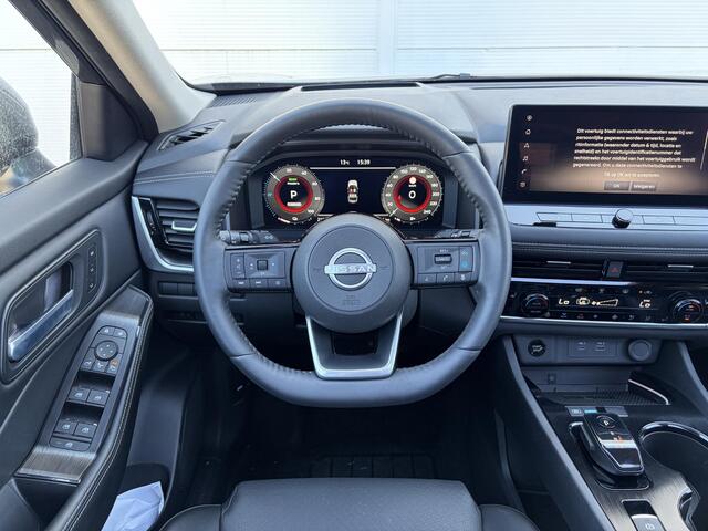 Nissan X-TRAIL 1.5 e-Power Tekna Automaat Dealer onderhouden / All Season banden / Stuur-, Stoel en Achterbank verwarming / Head Up Display / Elektrische achterklep / Rondomzicht camera / Adaptief CC /