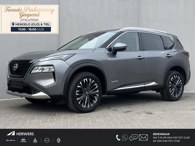 Nissan X-TRAIL 1.5 e-4orce Tekna 4WD / Gratis vaste Trekhaak 1800kg Trekgewicht / Fabrieksgarantie t/m 1-2028 / Volledig Onderhoud / Trekgewicht 1.800KG / Stoel-/Stuur-/Voorruit-/Achterbankverwarming / Navigatie / Apple Carplay/Android Auto /