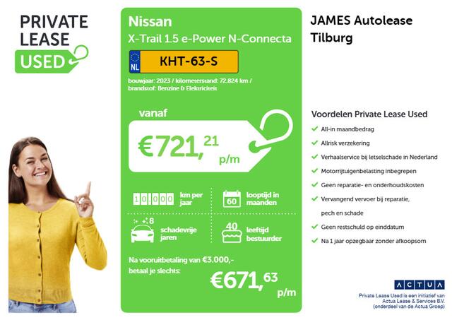 Nissan X-TRAIL 1.5 e-Power N-Connecta PANORAMADAK | 360° CAMERA | AD-CRUISE | CARPLAY & NAVI