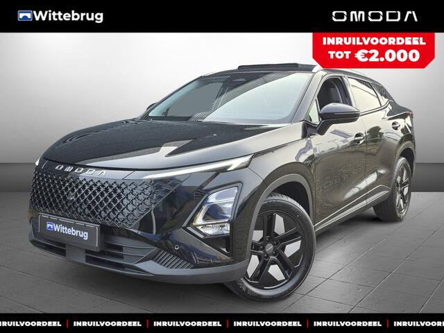 Omoda 5 SHS-H 1.6 T-GDi SHS-H Premium BPM en Inruilvoordeel: Hybride Automaat met Lederen bekleding, Navigatie en 360 graden Camera Uit voorraad leverbaar!