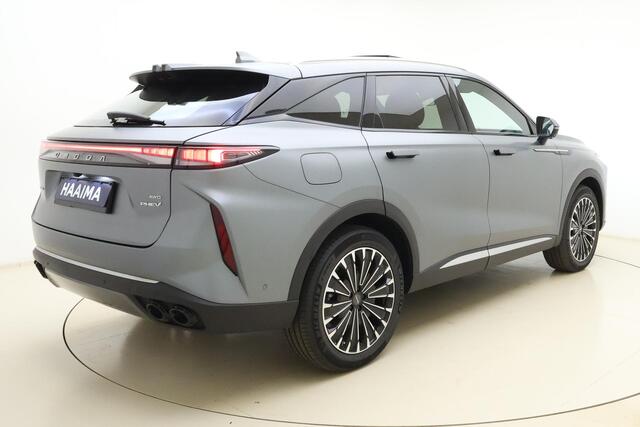 Omoda 9 1.5T-GDi SHS-P Premium | RIJKLAAR INCLUSIEF ¤4.000,- INRUILPREMIE! | Meerdere kleuren beschikbaar! | Camera's rondom | 537 PK | AWD | Matte grey | Massagestoelen | Stoelverwarming/ventilatie | 1500 KG trekgewicht