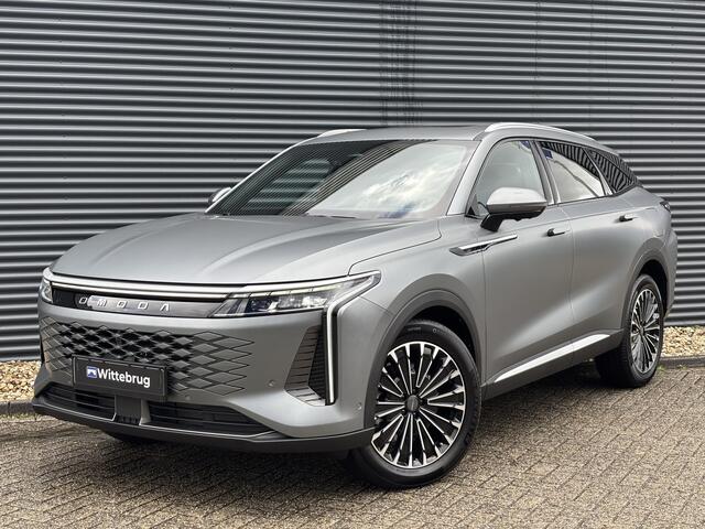 Omoda 9 SHS Premium Plug-In Hybride Automaat met 1100 km Range, Lederen bekleding, Elektrsiche stoelverstelling voor en achter Nu te bestellen en proef te rijden!