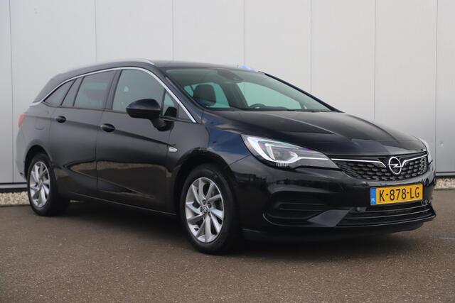 Opel ASTRA Sports Tourer 1.2 Elegance 146PK Keyless 16 inch LMV Navigatie Carplay Android Sportstoelen Clima Cruise Achteruitrijcamera Rijstrooksensor