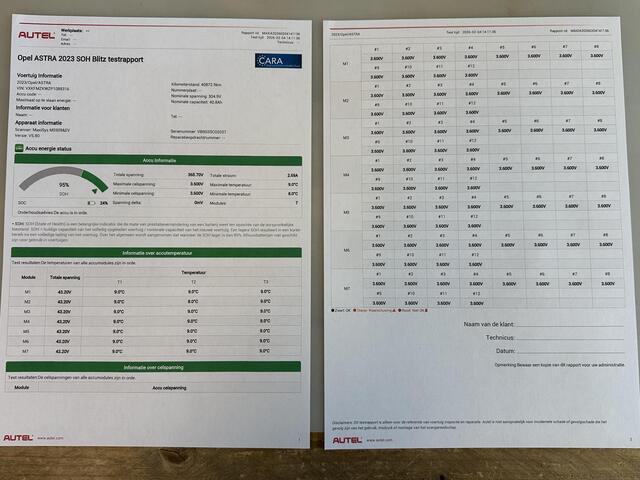 Opel ASTRA Electric 54 kWh GS | 3-FASE | SOH 95% | AFNEEMBARE TREKHAAK | NET ONDERHOUD GEHAD / DIRECT LEVERBAAR | STOEL- & STUURVERWARMING | 360° CAMERA | ORIGINEEL NL AUTO |