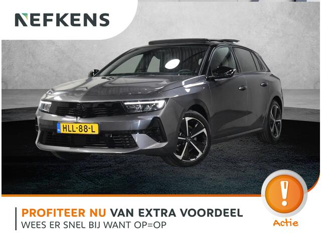 Opel ASTRA 1.2 145PK Hybrid GS | 1ste eigenaar | AppleCarPlay/AndroidAuto | Schuifkanteldak | Head-Up Display | Adaptive Cruise Control | Keyless | AGR Stoel | Stoel/Stuur/Verwarming | FULL LED | 360'Camera | Isofix | Privacy Glass |