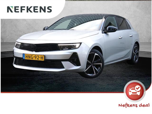 Opel ASTRA 145PK Hybrid GS | 1ste eigenaar | AppleCarPlay/AndroidAuto | Head-Up Display | Navigatie | Adaptive Cruise Control | Keyless | AGR Stoel | Stoel/Stuur/Voorruitverwarming | FULL LED | 360'Camera | Isofix | Privacy Glass | Two-Tone |