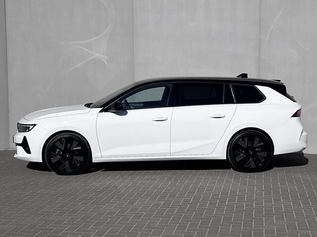 Opel ASTRA Sports Tourer 54 kWh GS Electric / Nieuw / Tot 8 jaar fabrieksgarantie mogelijk / WLTP 418 km / CCS snel laden / Warmte pomp / Camera 360° / Adaptieve CC / Dode hoek detectie / Navi / Apple Carplay Android / Stuur- & stoelverwarming / 18" LM wielen /
