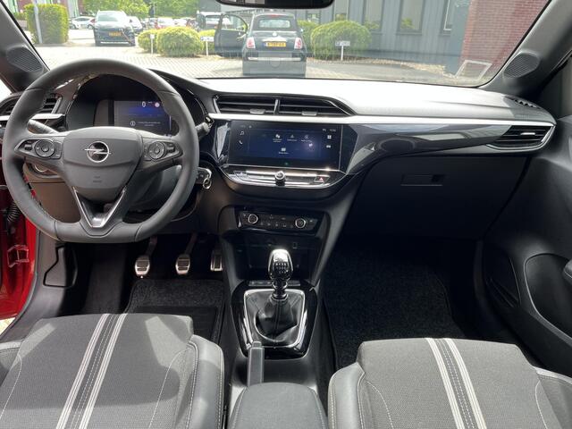 Opel CORSA 1.2 GS Line 100Pk, Camera, LED, Dodehoeksensoren, Stoel/Stuurverwarming, Zwart Dak