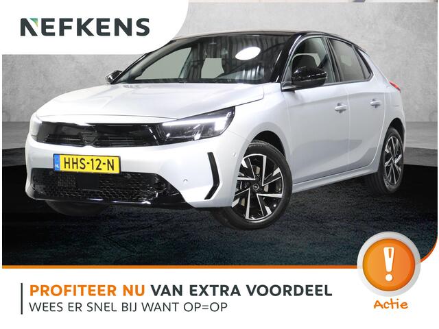 Opel CORSA 1.2 110PK Turbo Hybrid GS | 1ste eigenaar | AppleCarplay/AndroidAuto | stoel & stuur verwarming | Climate Control | Cruise Control | 10"scherm | Camera | Navigatie | LM velgen | Keyless | Two-Tone | LED | Parkeersensoren |