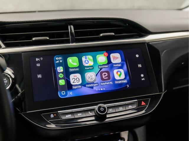 Opel CORSA 1.2 Elegance Black Edition (APPLE CARPLAY, STUUR/STOEL VERWARMING, GROOT NAVI, CAMERA, LEDER, ELEKTRISCHE STOELEN, MASSAGE STOELEN, LED KOPLAMPEN, GETINT GLAS, NIEUWSTAAT)